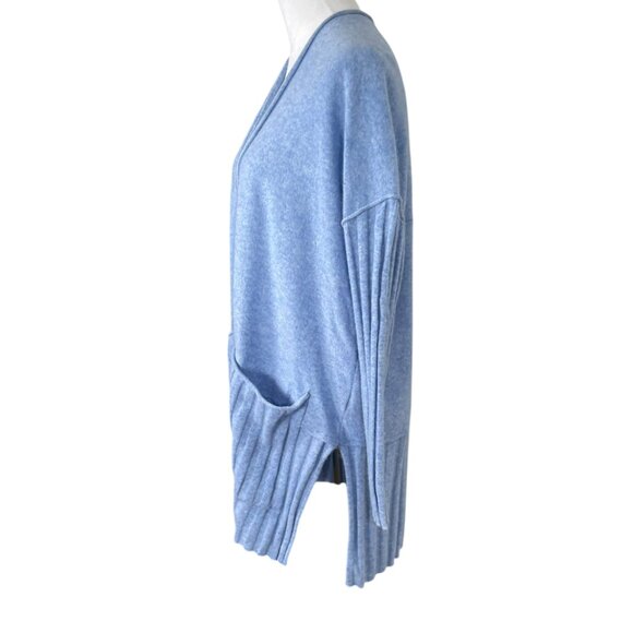 Anthropologie Pilcro Mafalda Blue Cashmere Open Front Cardigan Size S - Picture 8 of 11